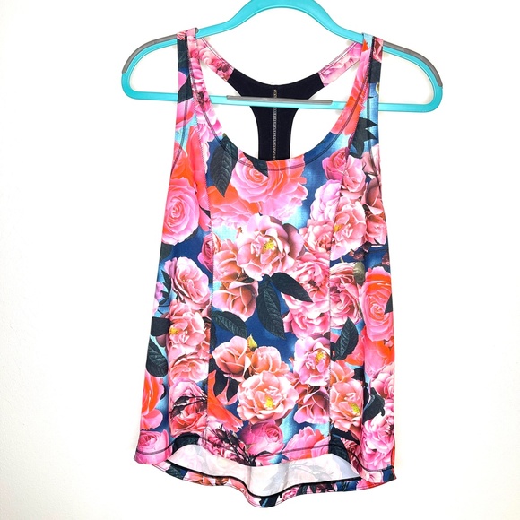 lululemon athletica Tops - Lululemon Lightened Up Secret Garden Floral Tank Size 10